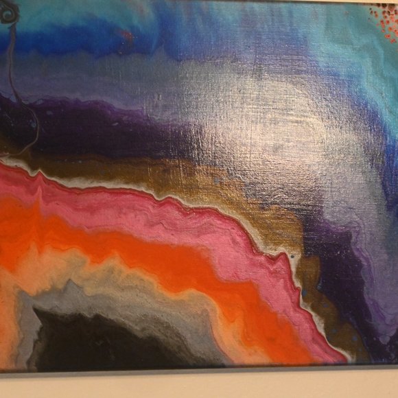 "Blight" - Original abstract acrylic painting - Picture 2 of 2